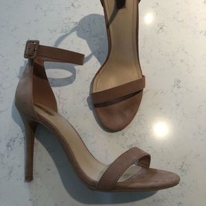 Nude high heeled sandals